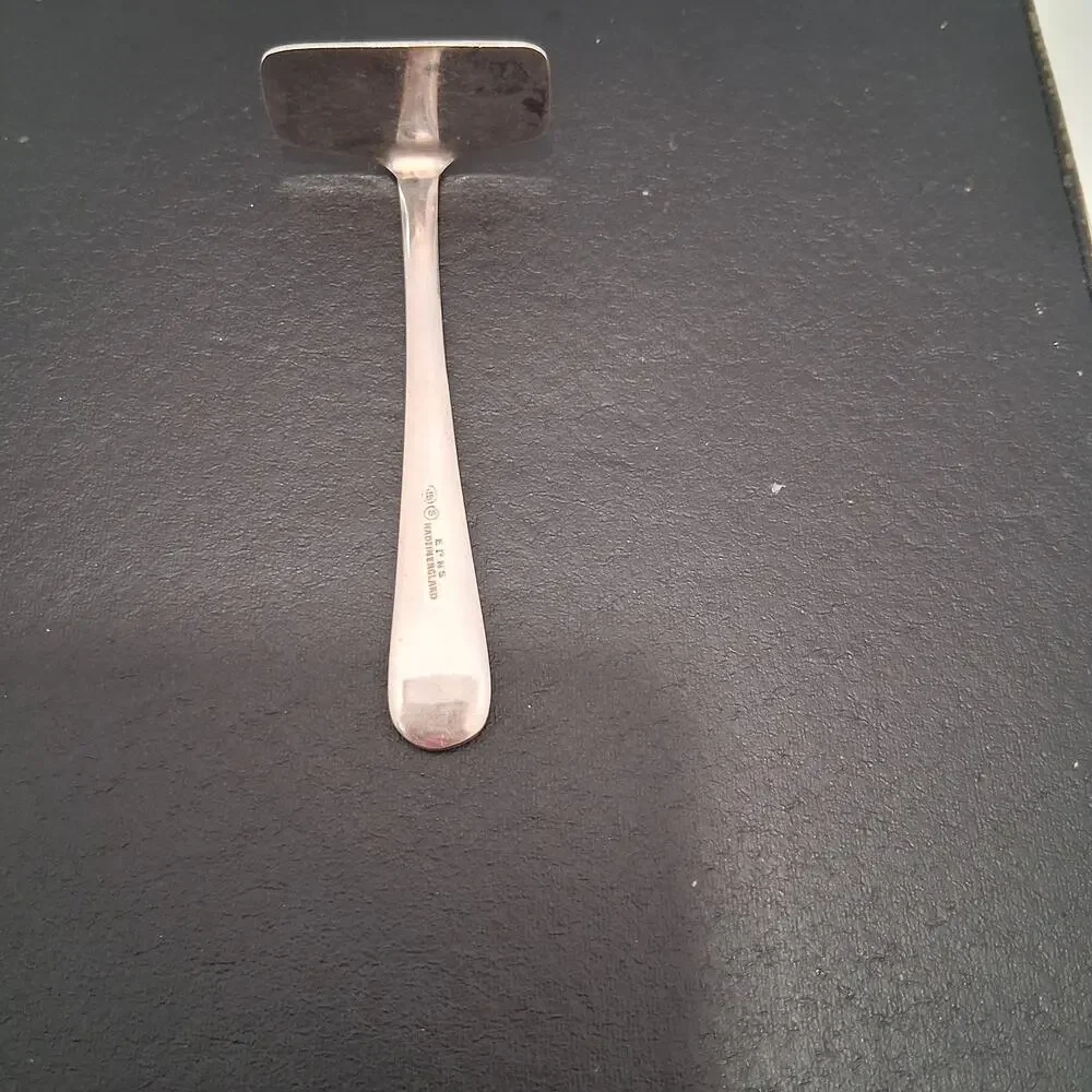 Silverplated A.R.S Baby Food Pusher Cutlery Victorian Era Etiquette Utensil